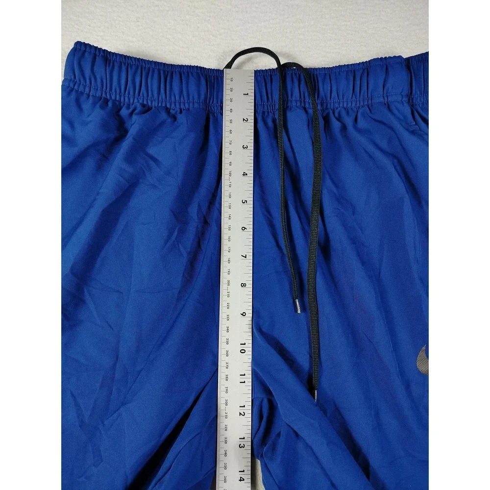 Nike Track Pants Mens Large Blue Dri-FIT Woven Elastic Waist Pockets‎ Athletic